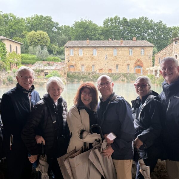 Group photo in Bgno Vignoni