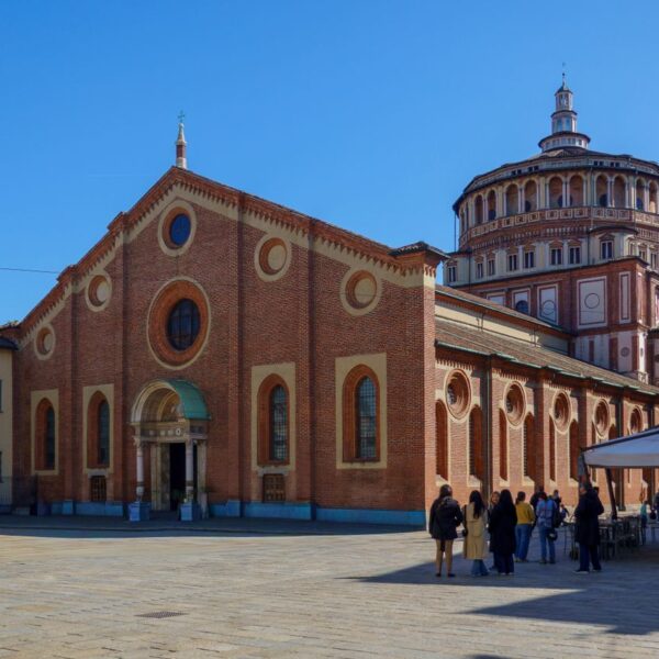 Santa Maria delle Grazie Church Exterior view of Santa Maria delle Grazie, Milan, showcasing the Renaissance architecture.